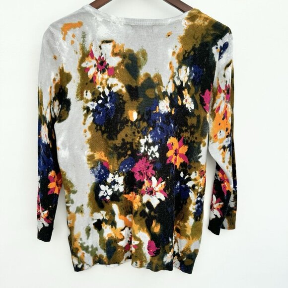 Joseph A Women’s Flower Cardigan Large - Picture 3 of 13